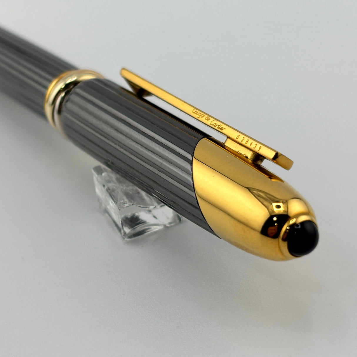Cartier Cougar Titanium Grey Ballpoint Pen - Circa 1990