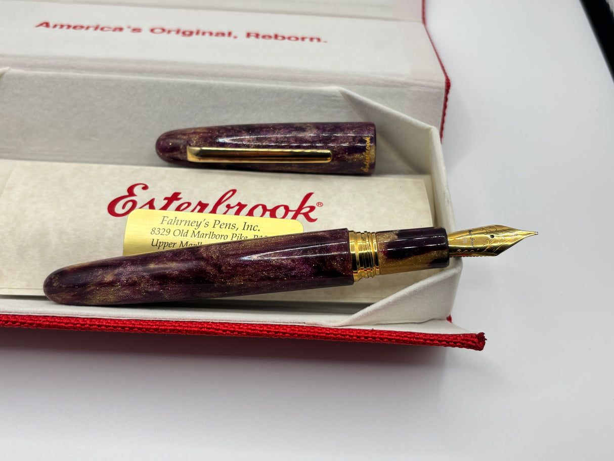 Esterbrook Estie Scribe Oversize Aqua Gold - Fountain Pen