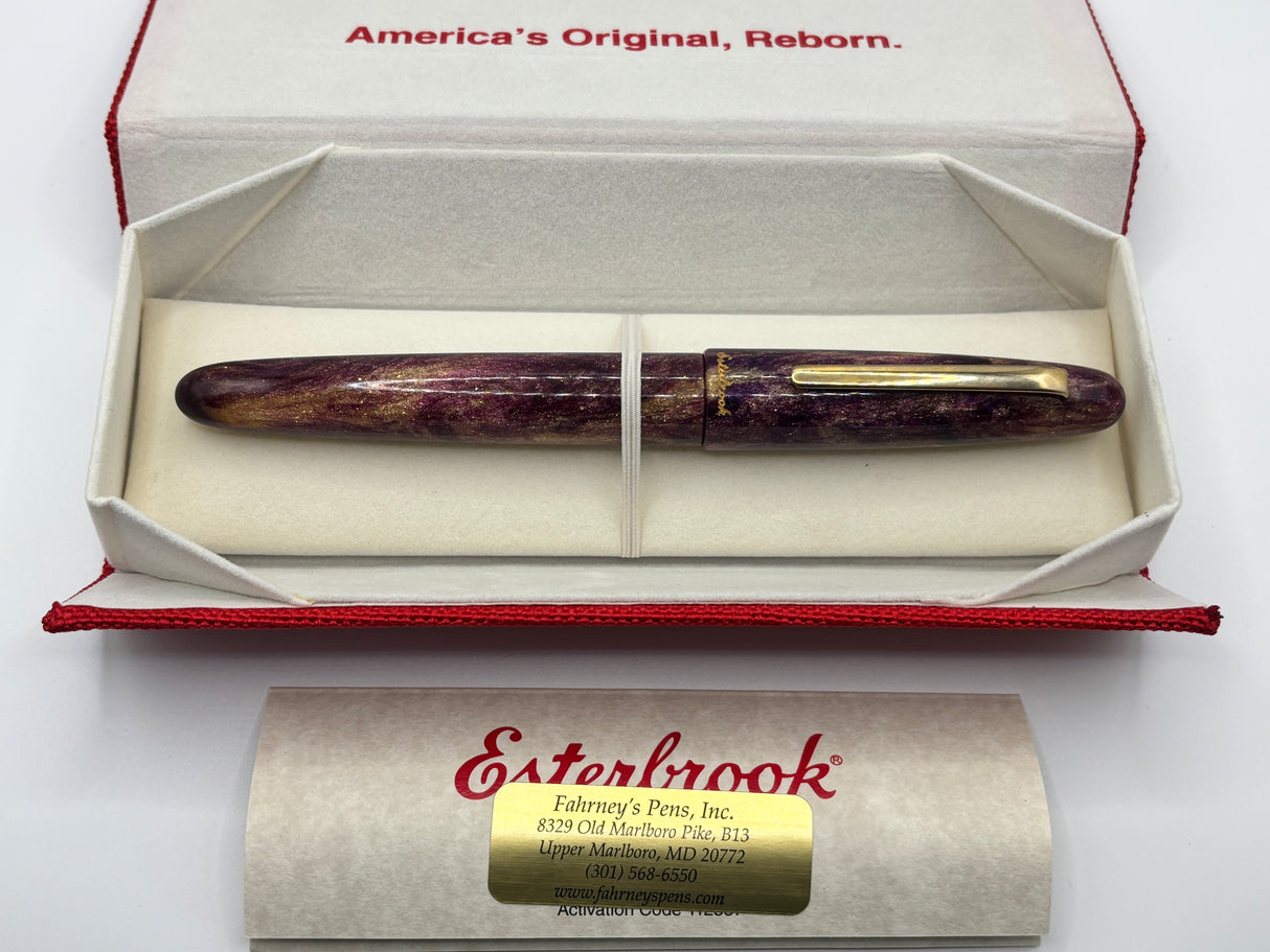 Esterbrook Estie Scribe Oversize Aqua Gold - Fountain Pen