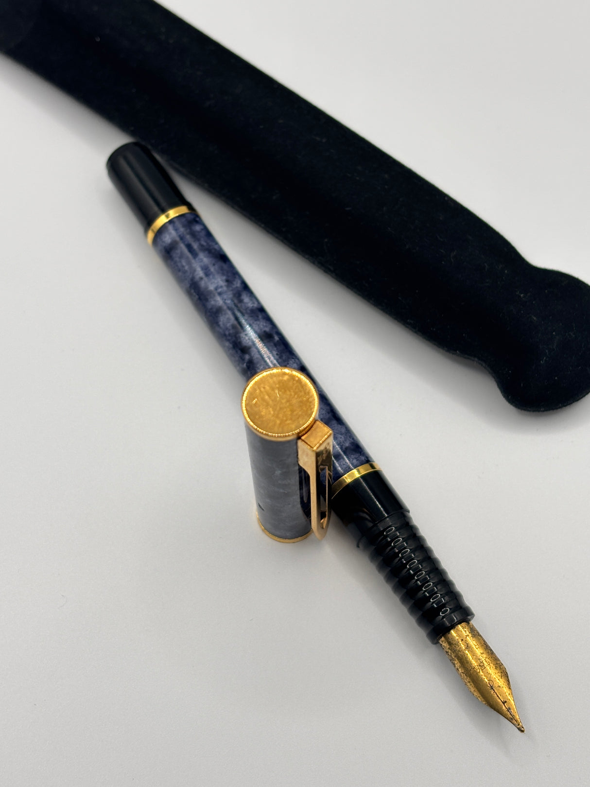Waterman Laureat Blue Marble Lacquer - Fountain Pen
