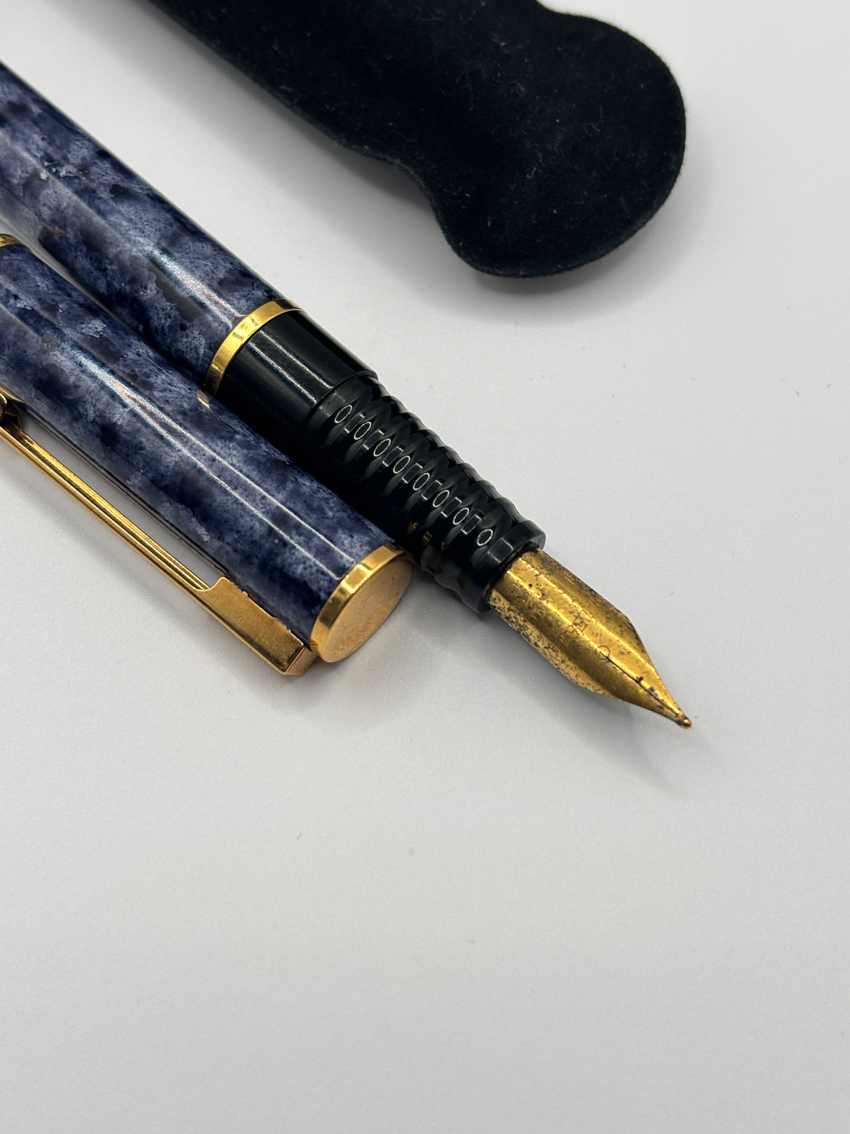 Waterman Laureat Blue Marble Lacquer - Fountain Pen
