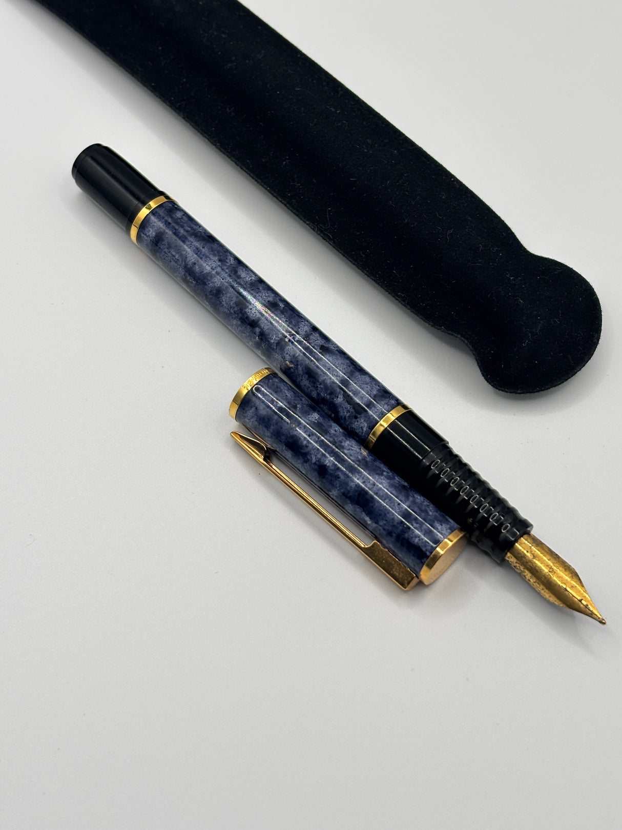 Waterman Laureat Blue Marble Lacquer - Fountain Pen