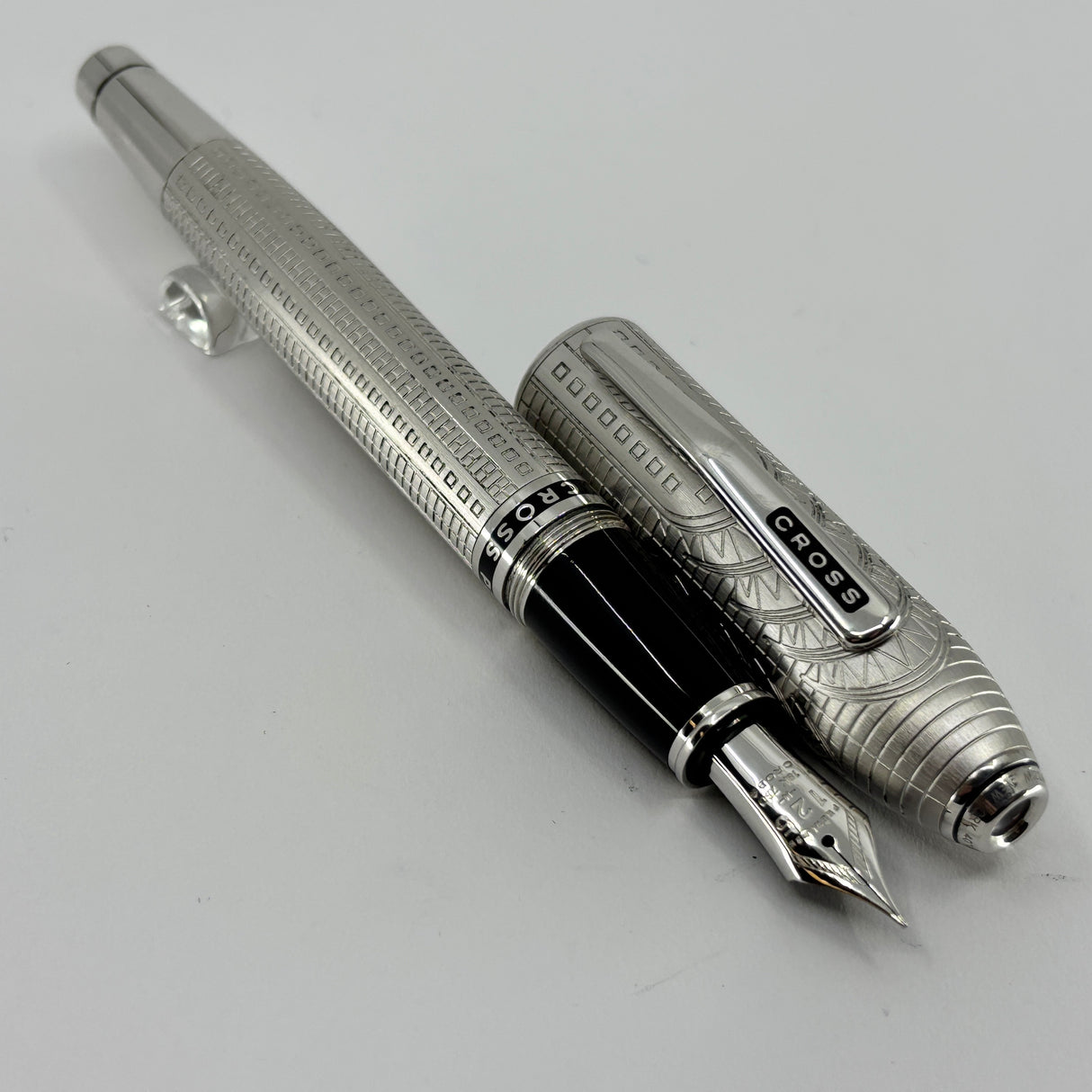 Cross Peerless Intricately Engraved Limited Production NYC Fountain Pen - Broad 18kt Gold Nib