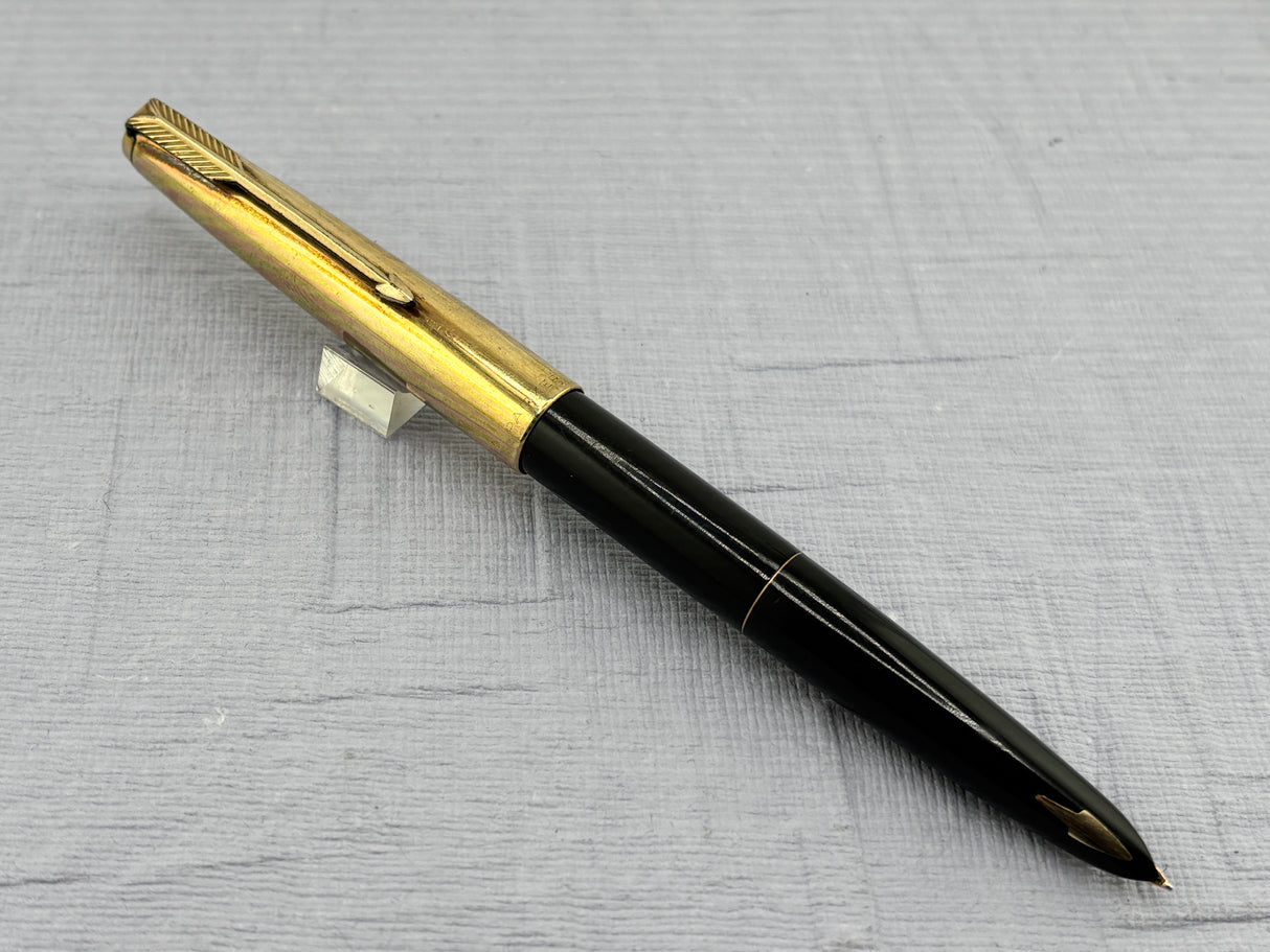 Parker 61 Black Rainbow Cap Gold Filled - Fountain Pen
