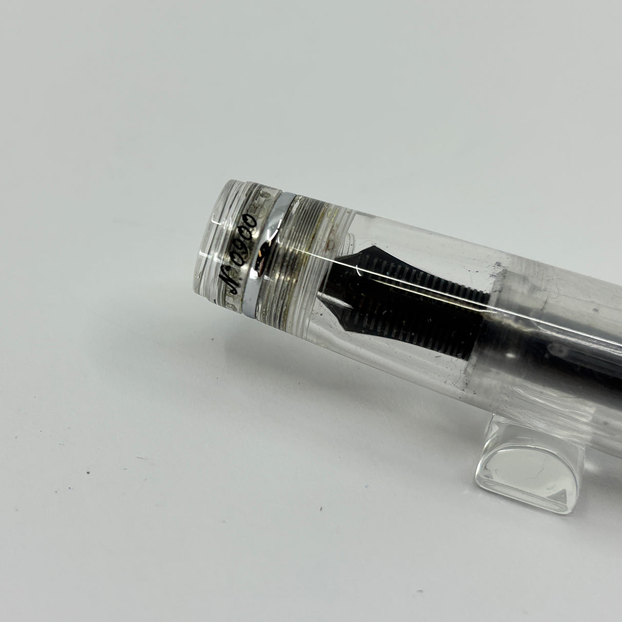 Aurora Optima Clear Demonstrator Limited Edition Fountain Pen - Fine 18kt Gold Nib