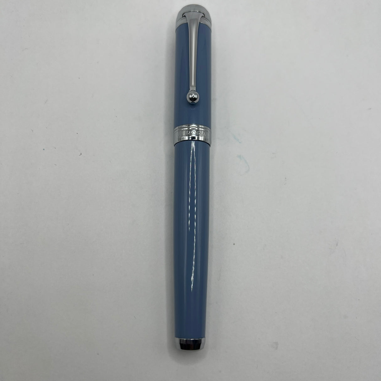 Aurora Celestial Blue Talentum Fountain Pen - Medium 14kt Gold Nib