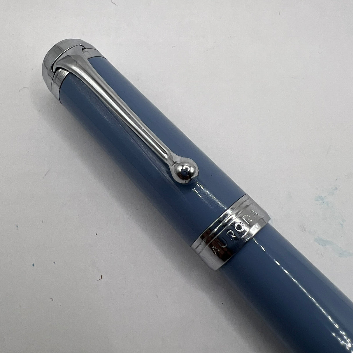 Aurora Celestial Blue Talentum Fountain Pen - Medium 14kt Gold Nib