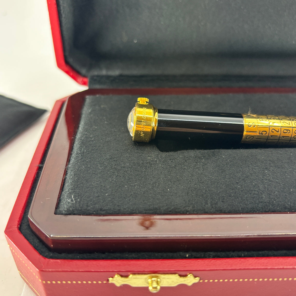 Cartier 2000 Limited Edition Ballpoint Pen with Swiss Made Watch and Perpetual Calendar