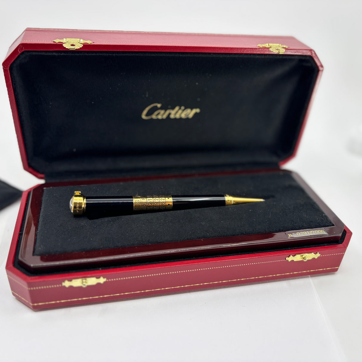 Cartier 2000 Limited Edition Ballpoint Pen with Swiss Made Watch and Perpetual Calendar