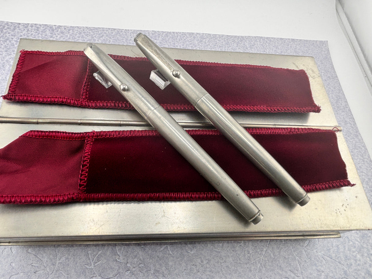 PARKER 75 Americana Pewter Set Bicentenial - Wonderful set in new condition and all complete of accessories