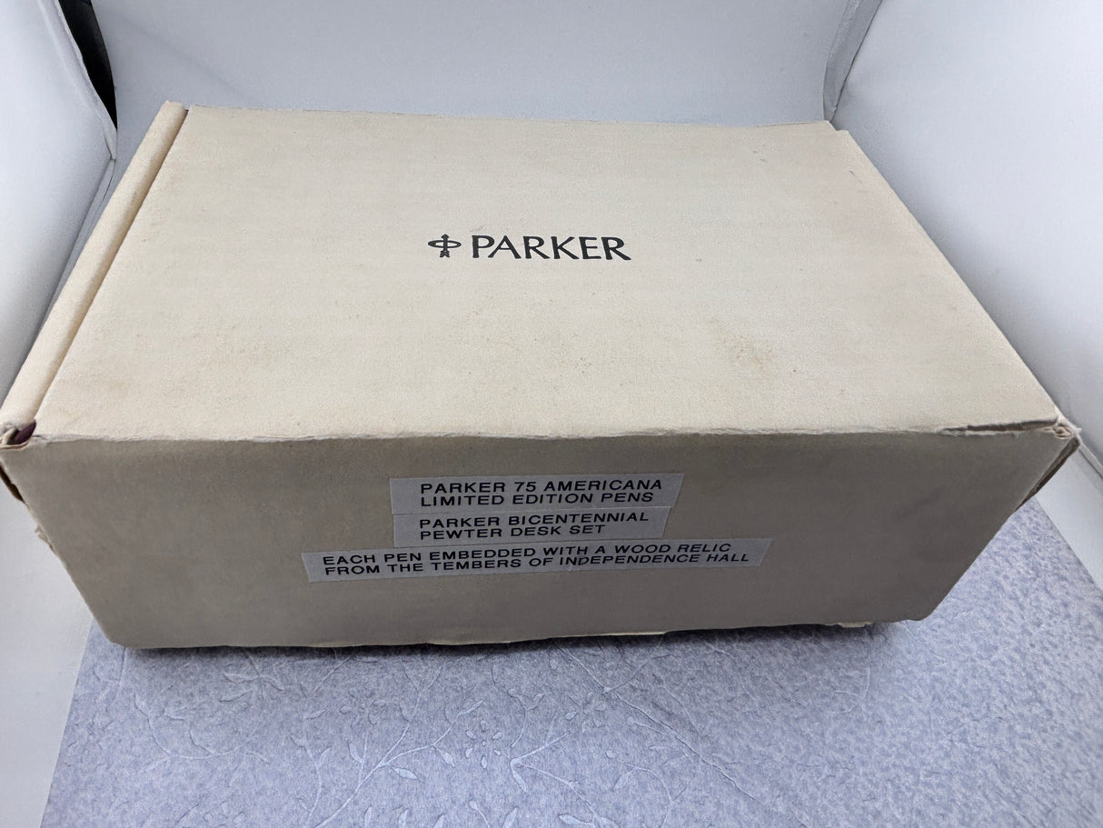 PARKER 75 Americana Pewter Set Bicentenial - Wonderful set in new condition and all complete of accessories