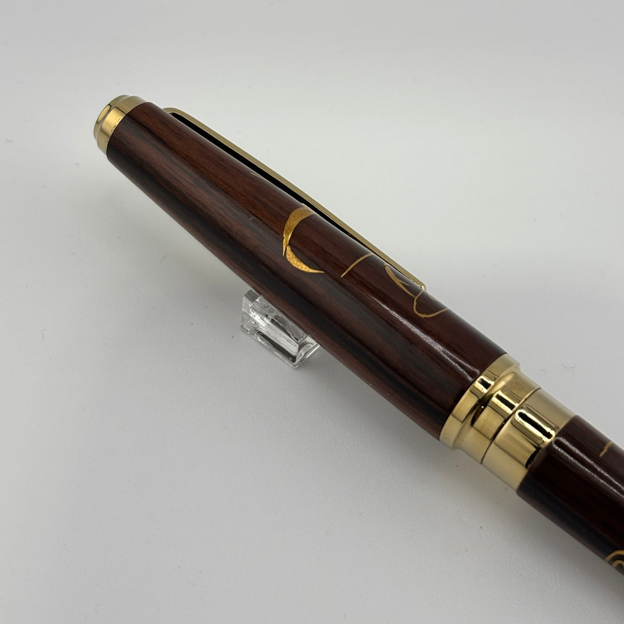 Sailor Kaga Taga Maki-e Oshidori Mandarin Duck Ebony Rosewood Fountain Pen - Extremely Rare !