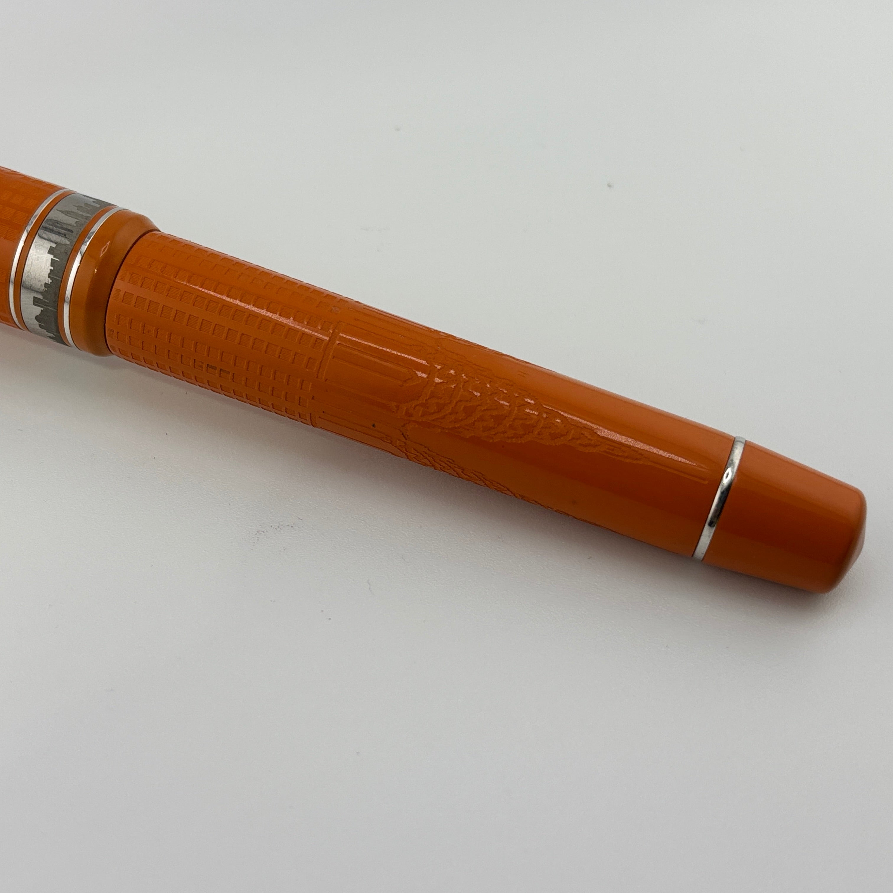 ASC Armando Simoni Club Bologna Extra "I Love New York" Chrysler Building Chased Orange Ebonite