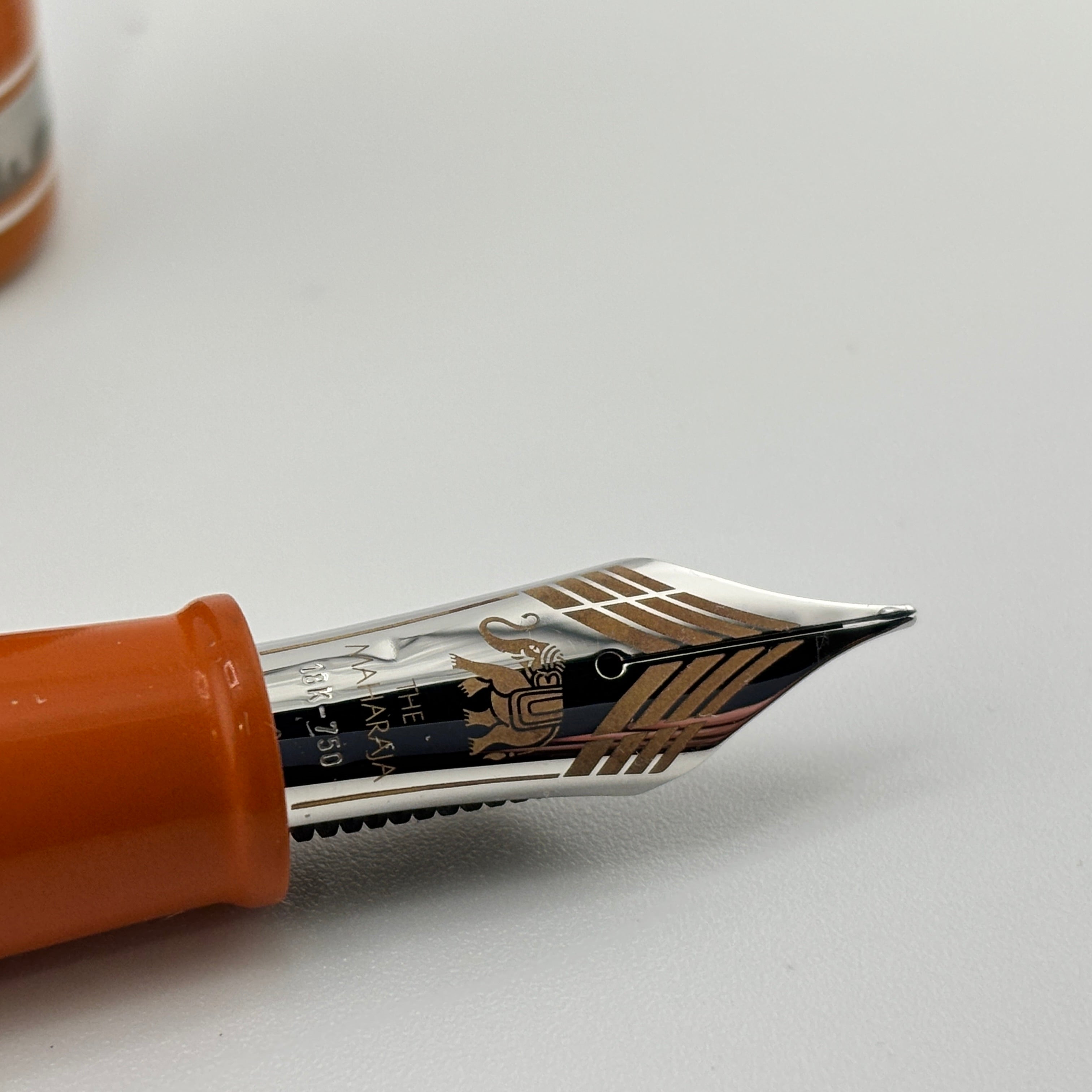 ASC Armando Simoni Club Bologna Extra "I Love New York" Chrysler Building Chased Orange Ebonite