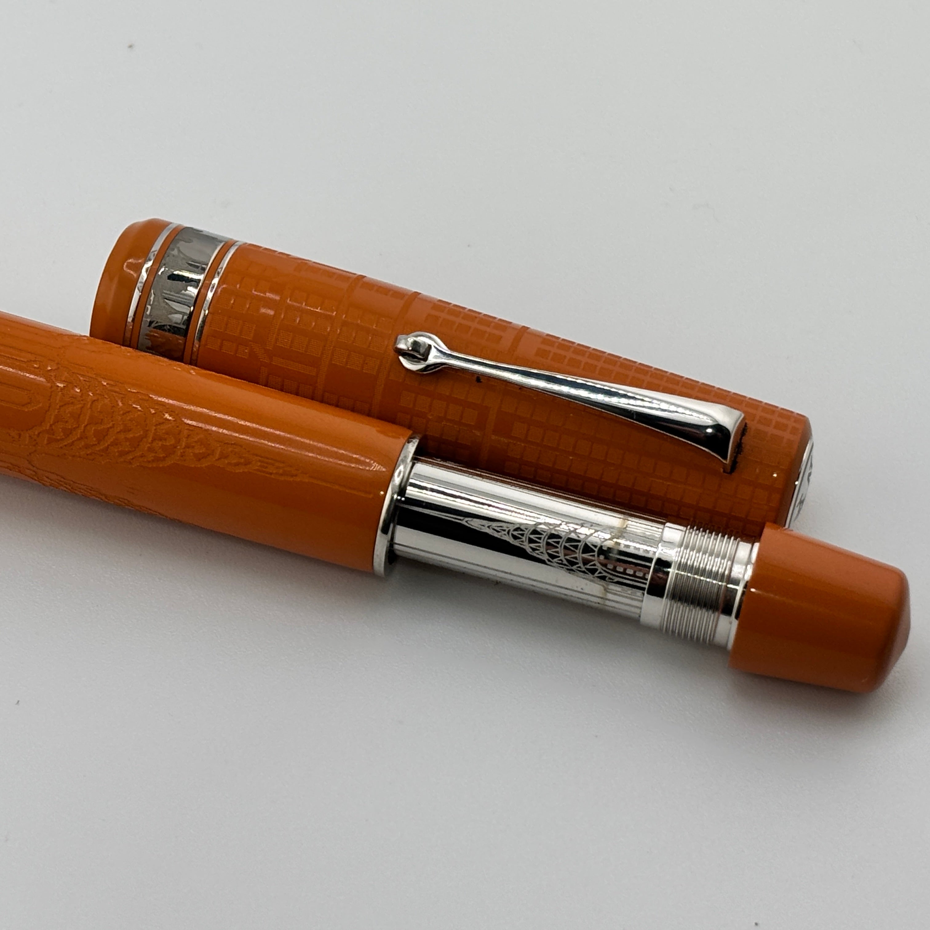 ASC Armando Simoni Club Bologna Extra "I Love New York" Chrysler Building Chased Orange Ebonite