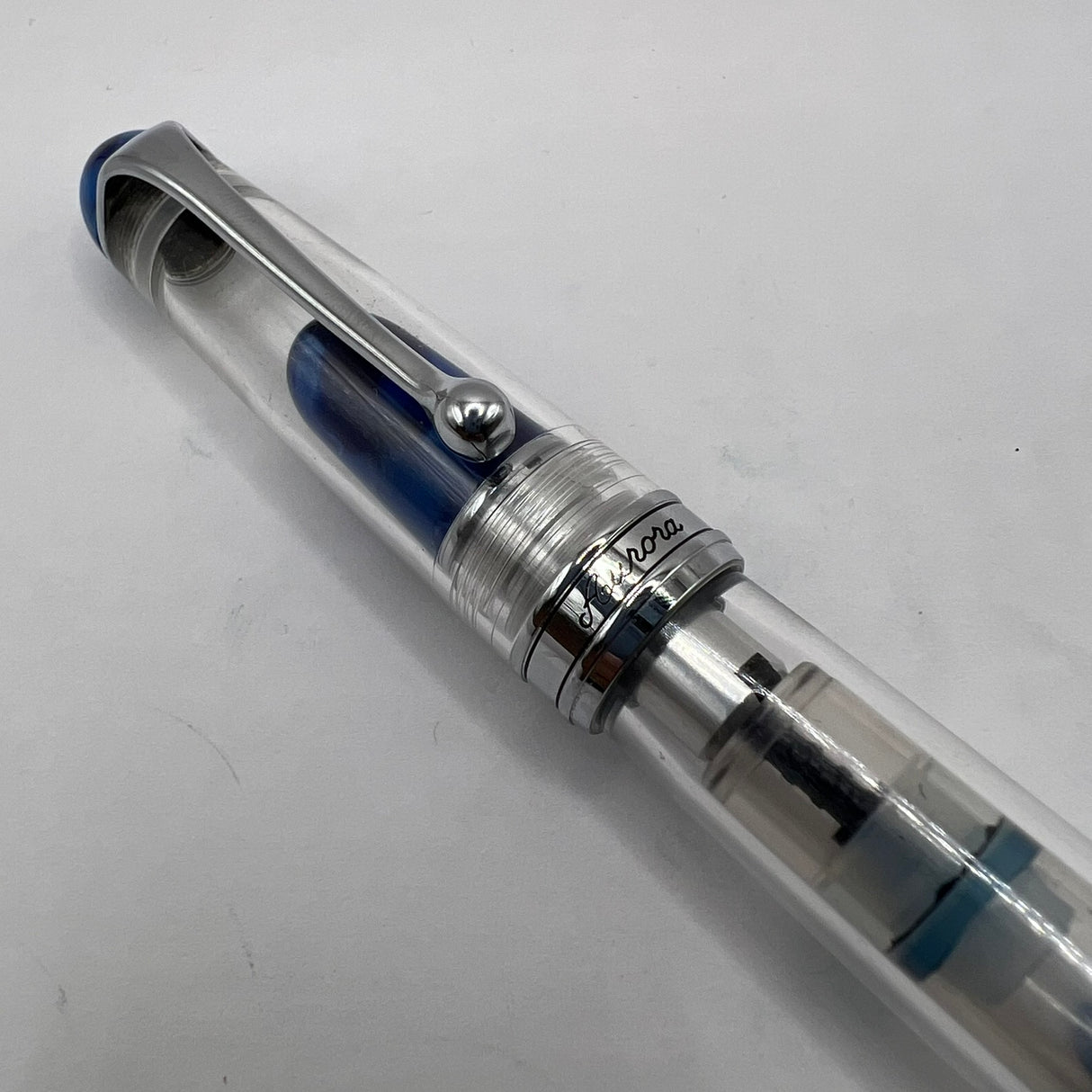 Aurora 88 Minerali Azurite Demonstrator Limited Edition Fountain Pen - Extra Fine 18kt Gold Nib