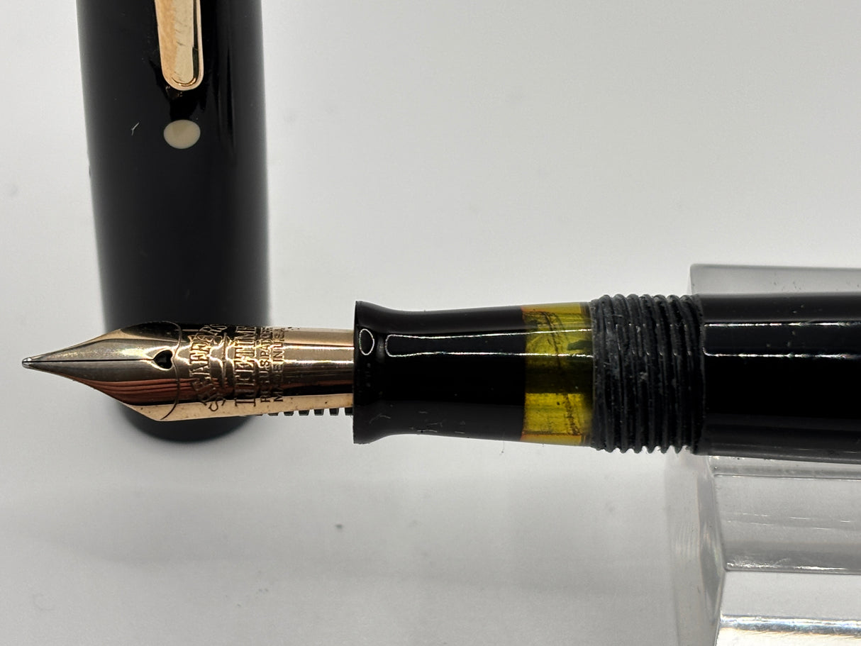 Sheaffer Balance Black Military clip White dot - Fountain Pen