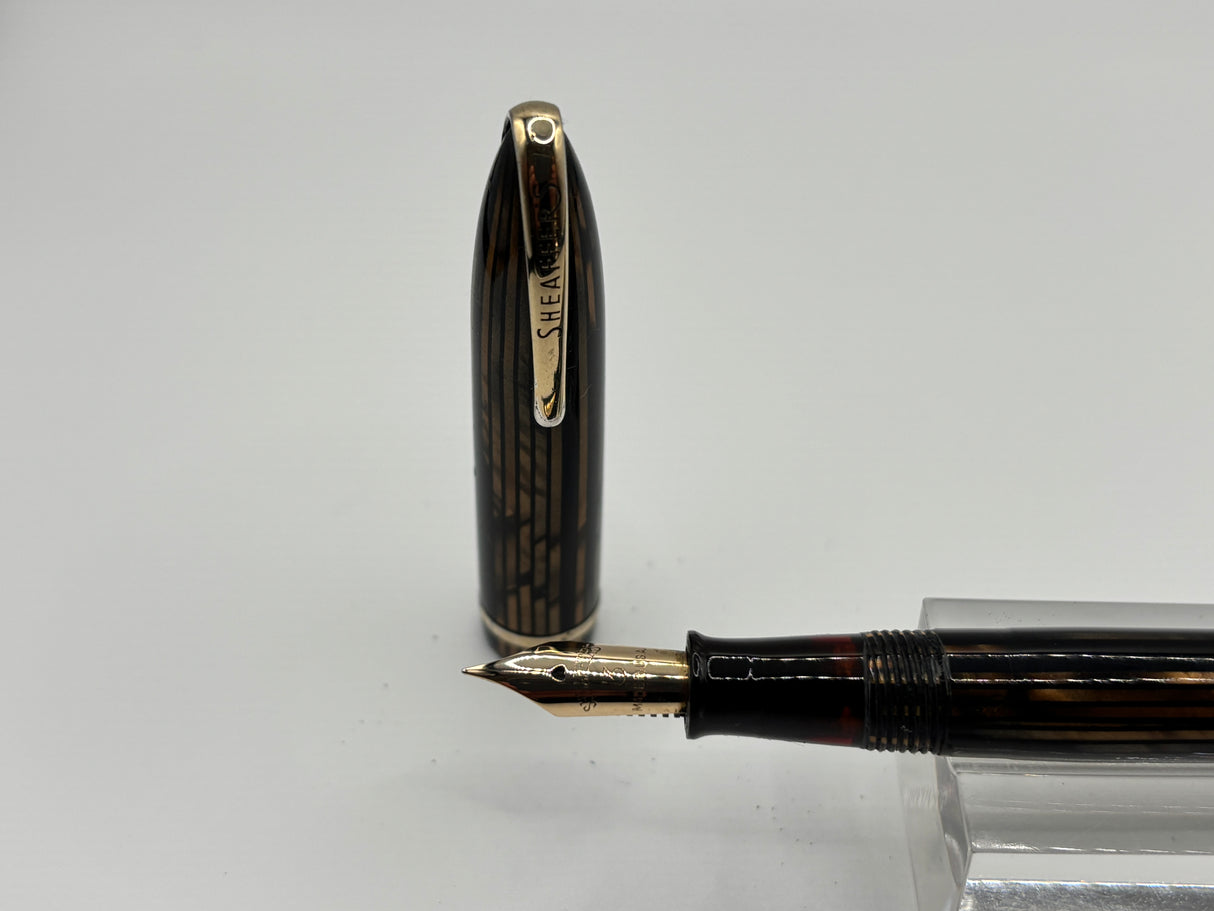 Sheaffer Balance Brown Striped Military clip - Fountain Pen