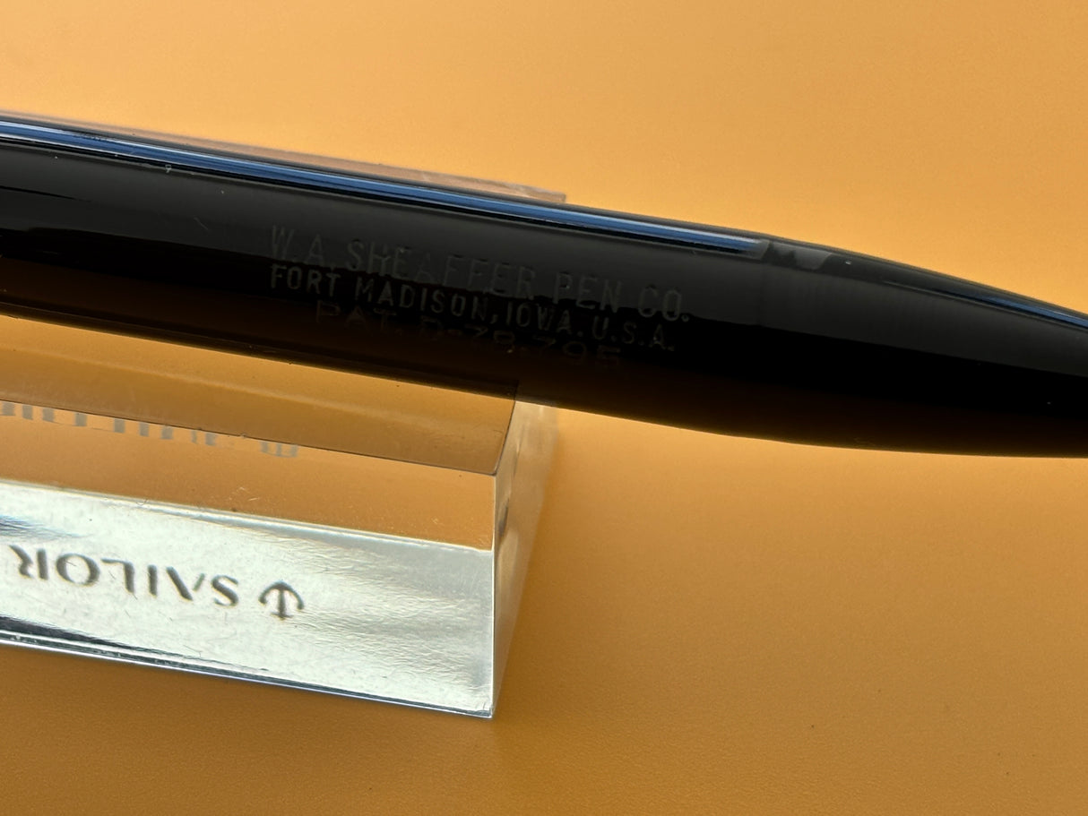 Sheaffer Balance Lifetime Black Uncommon Double Band cap - Fountain Pen