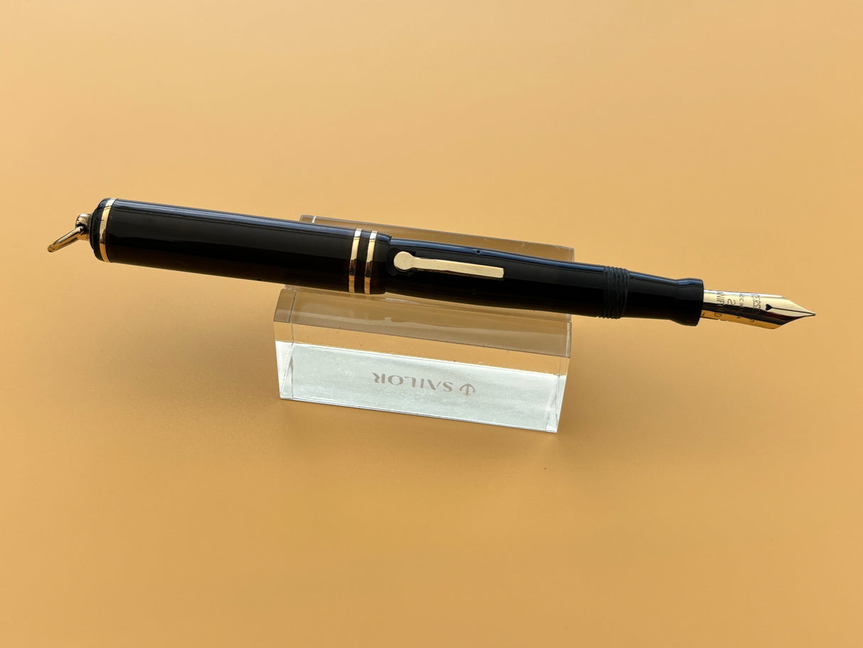 Wahl Eversharp Signature Ring Top Black Hard Rubber - Fountain Pen