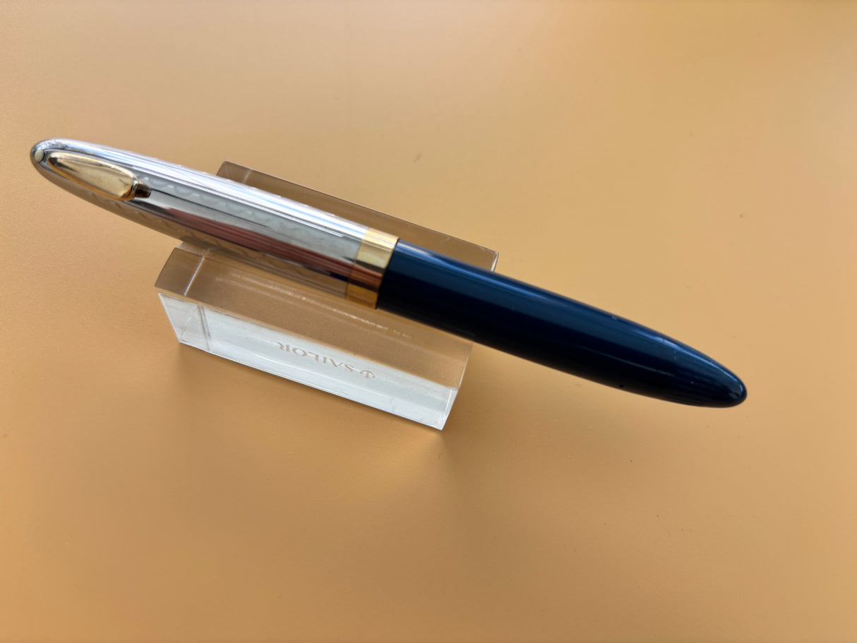 Sheaffer Tuckaway Blue Chrome Cap New condition - Fountain Pen