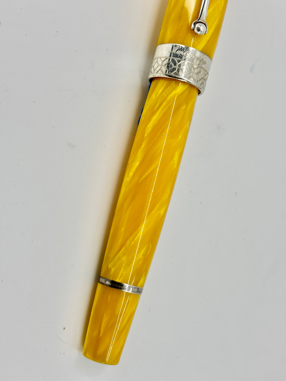 Montegrappa Miya #450 Fountain Pen – Lustrous Yellow Celluloid
