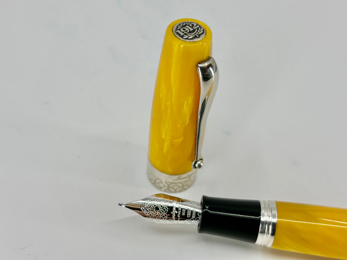 Montegrappa Miya #450 Fountain Pen – Lustrous Yellow Celluloid