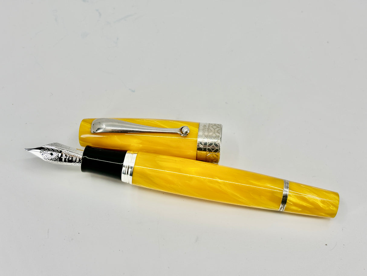 Montegrappa Miya #450 Fountain Pen – Lustrous Yellow Celluloid
