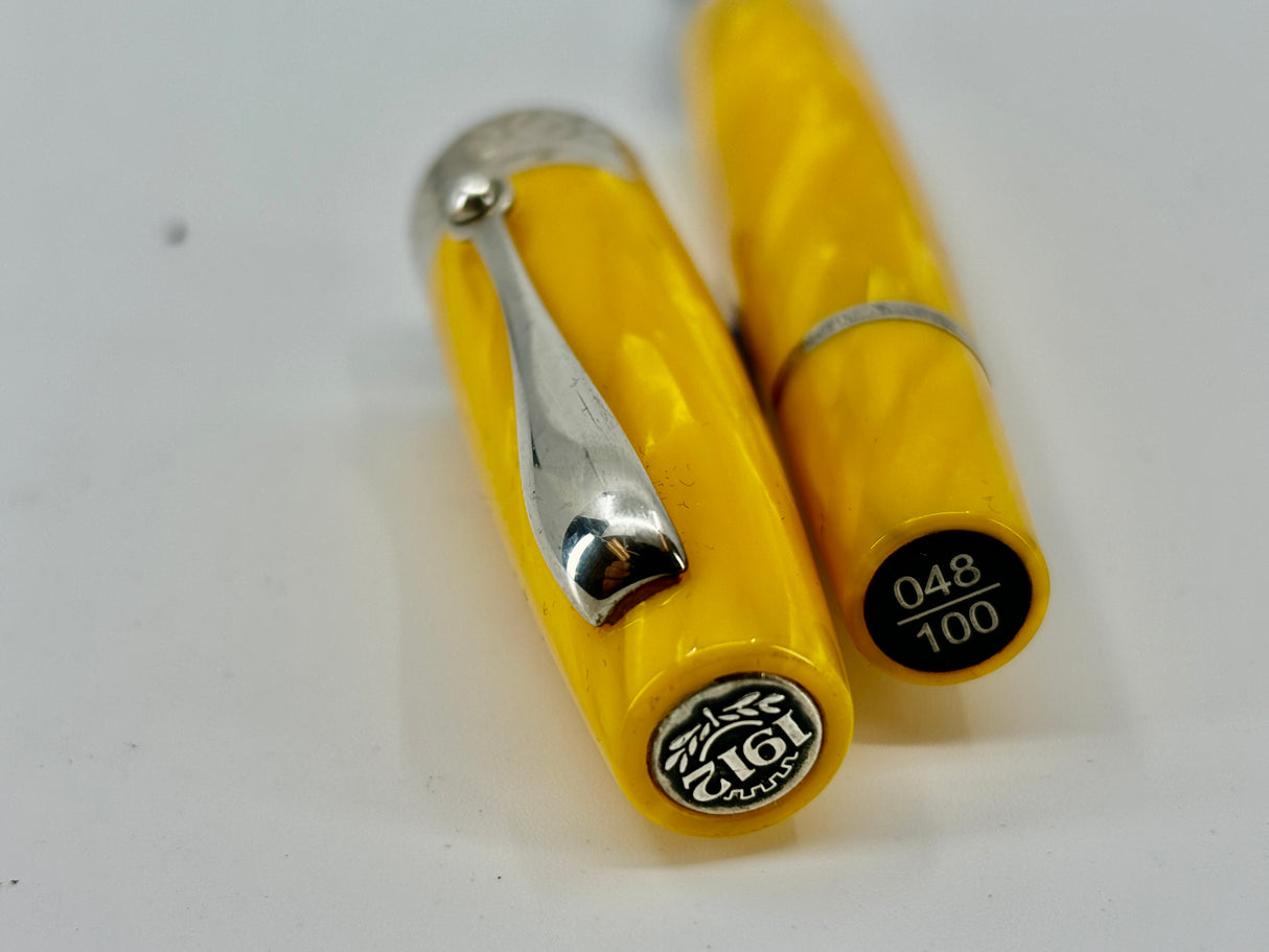 Montegrappa Miya #450 Fountain Pen – Lustrous Yellow Celluloid