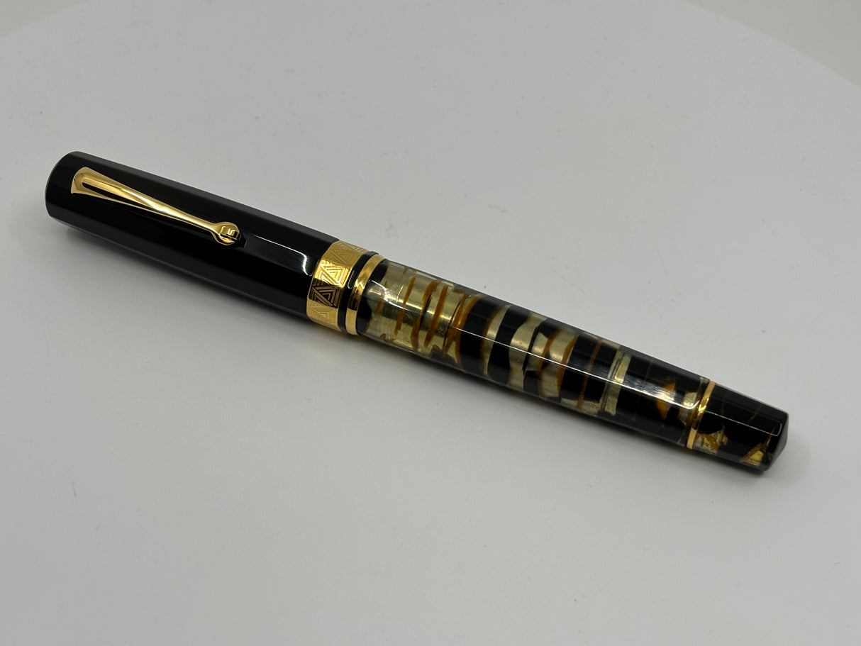ASC Gladiatore Medio Black Lucens Celluloid - Fountain Pen