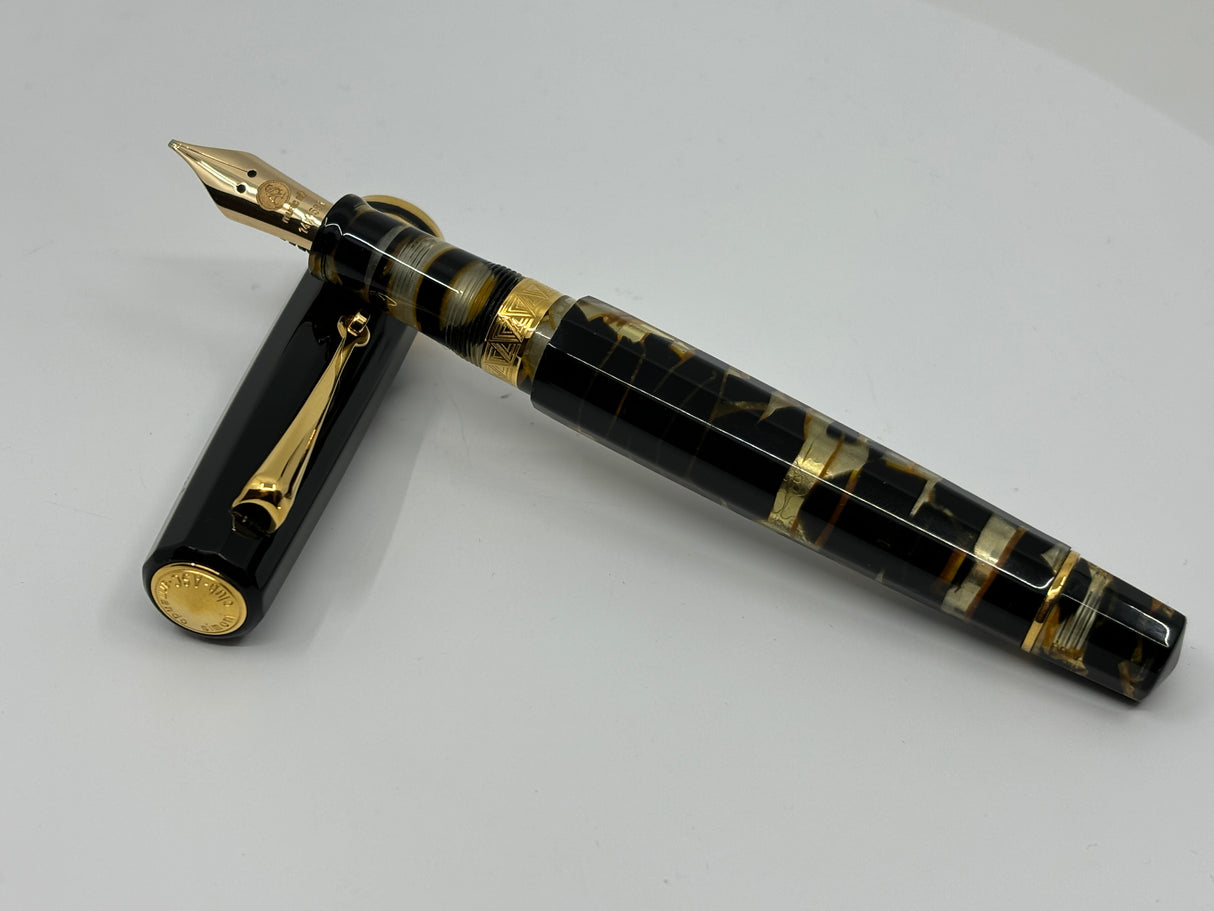 ASC Gladiatore Medio Black Lucens Celluloid - Fountain Pen