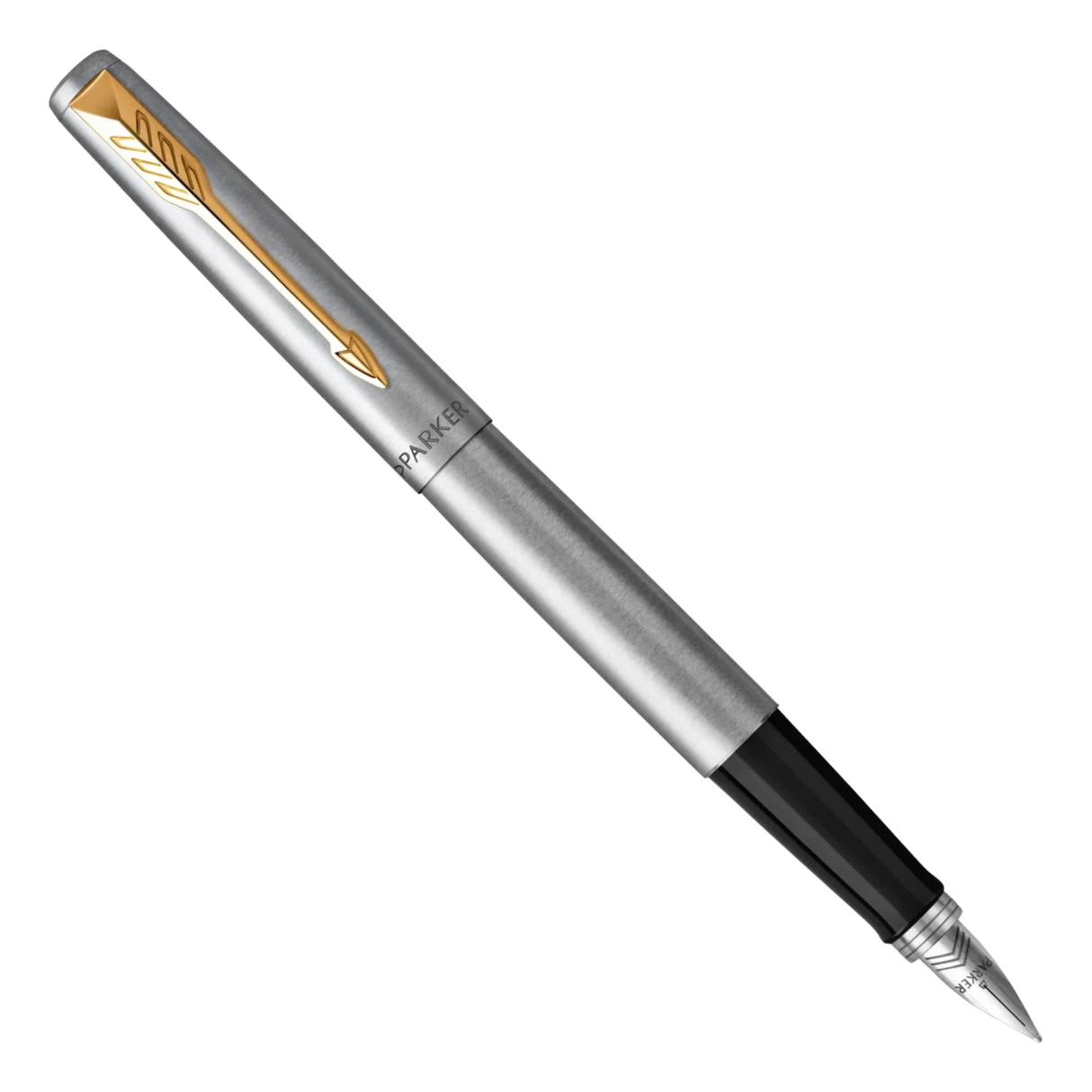 Parker Jotter Stainless Steel Gold Trim Fountain Pen