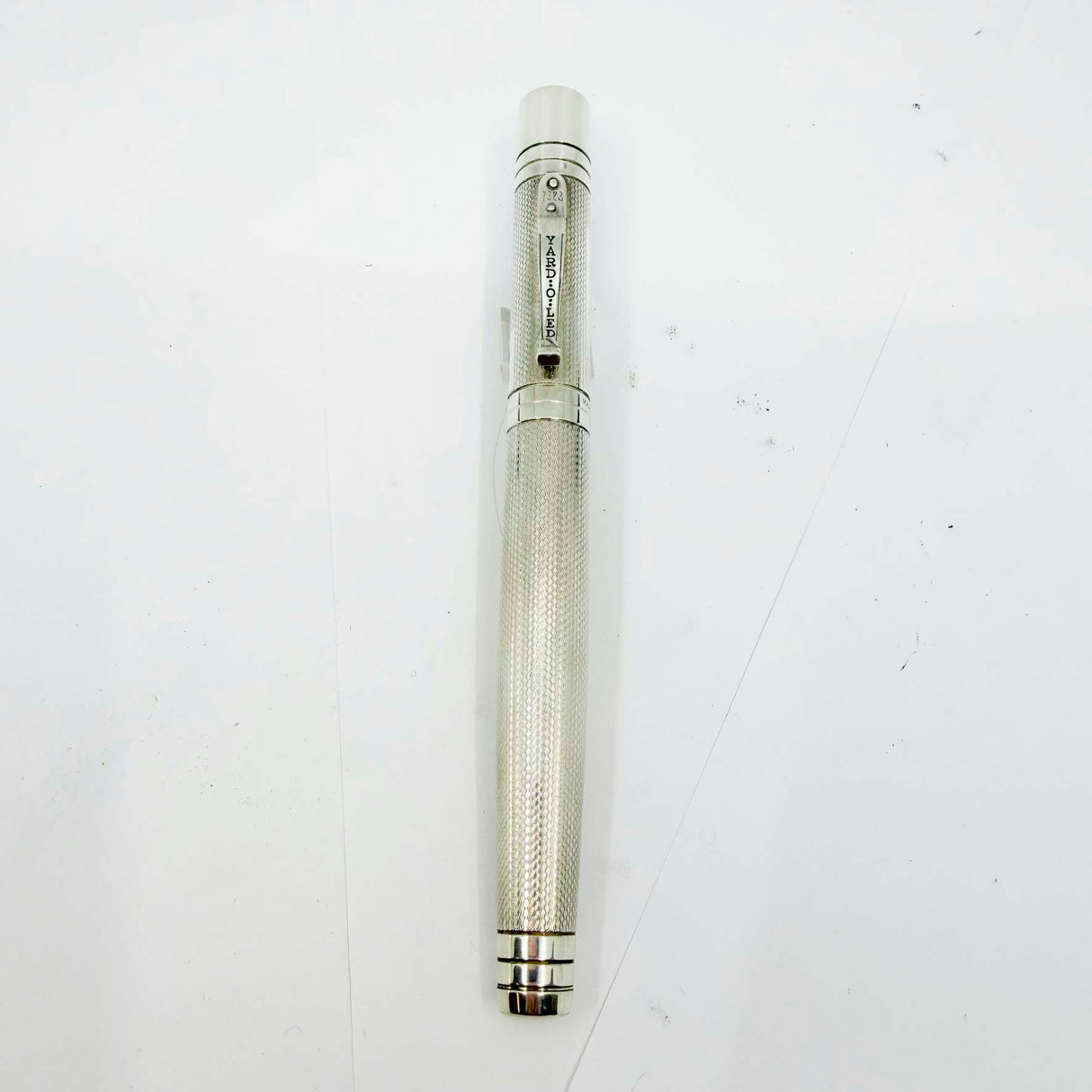 Yard-o-Led Sterling Silver Viceroy Grand Barley Fountain Pen - Broad 18kt Gold Nib