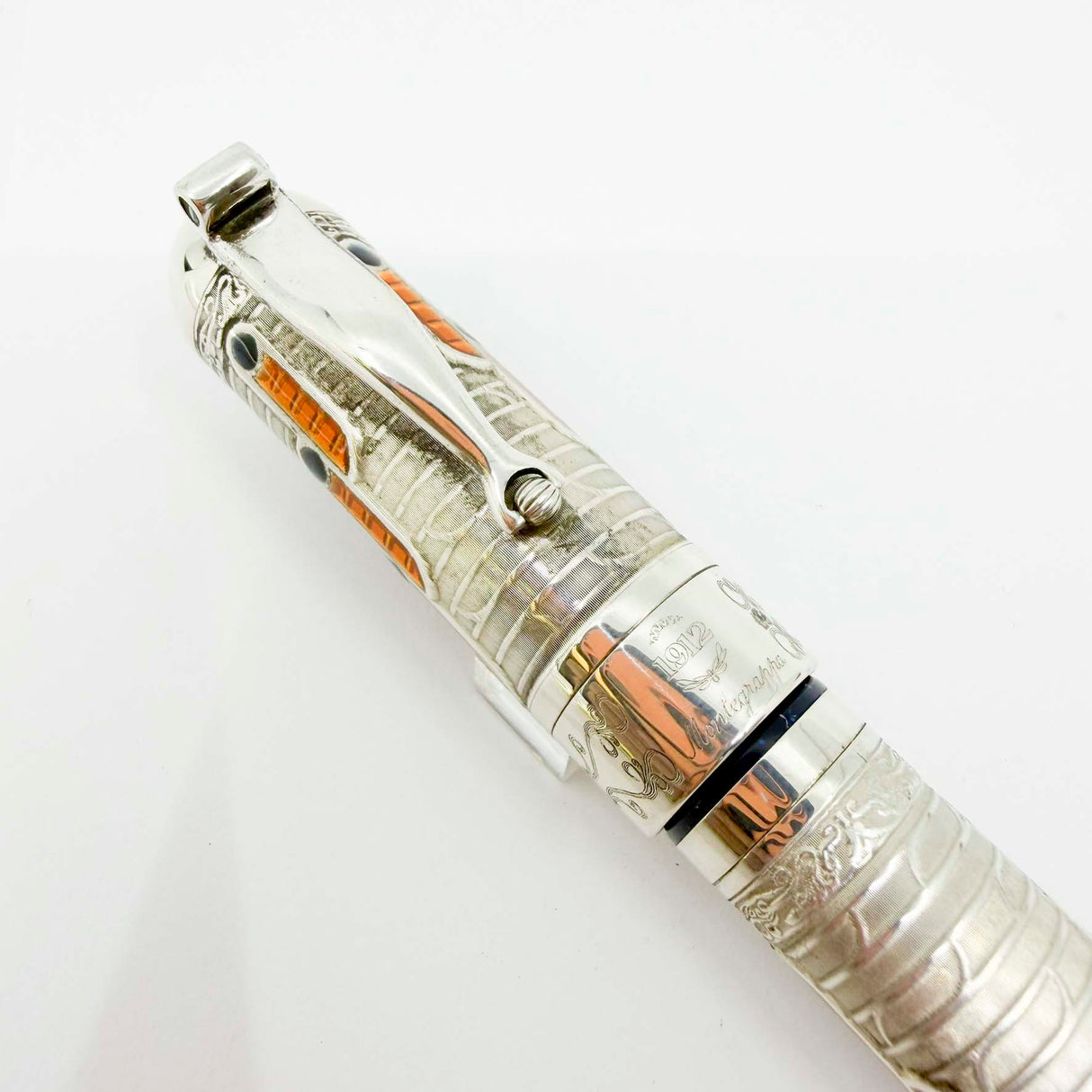 Montegrappa 88th Anniversary Sterling Silver Limited Edition Fountain Pen - Medium 18kt Gold Nib