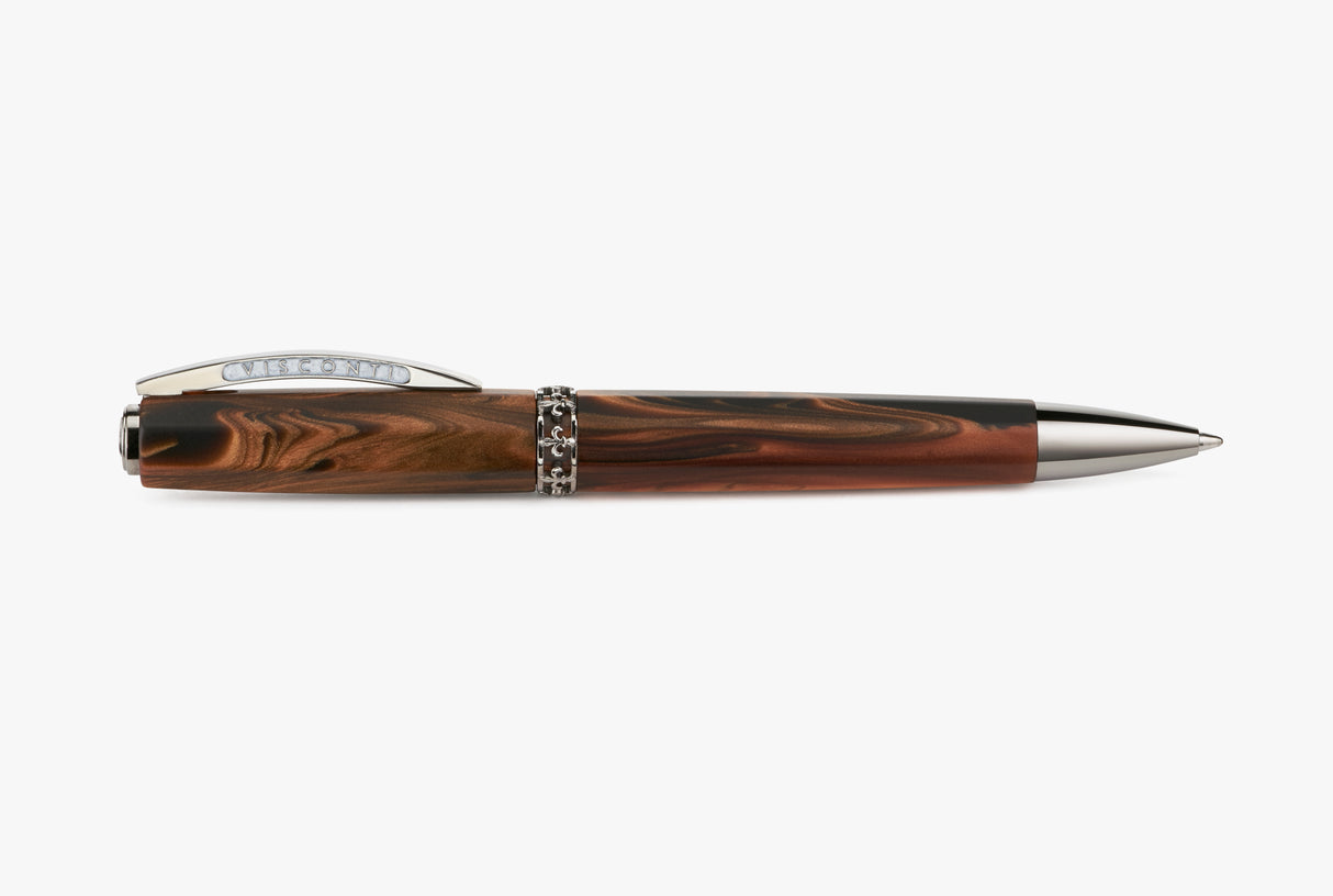 Visconti Medici Briarwood w/Ruthenium Trim - Ballpoint