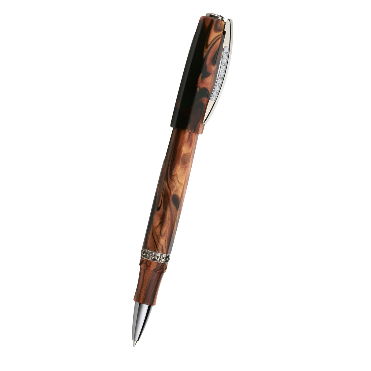 Visconti Medici Briarwood w/Ruthenium Trim - Rollerball