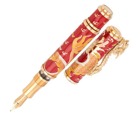 Visconti Year of the Dragon 2024 LE Red & Gold - Fountain Pen