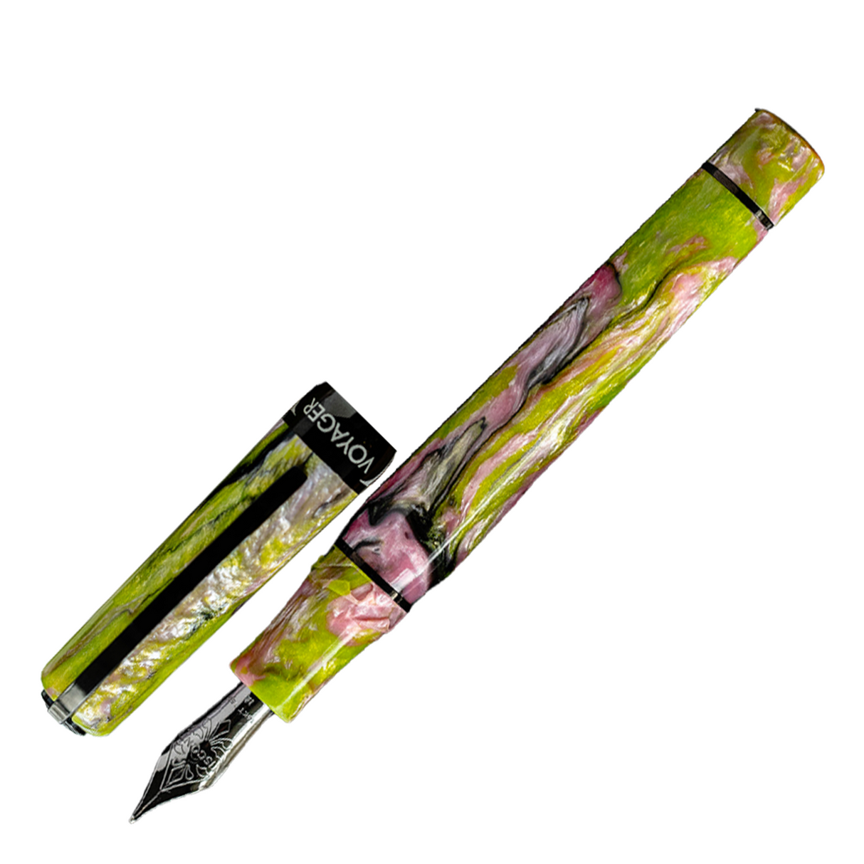 Visconti Voyager Mariposa Malachite - Fountain Pen