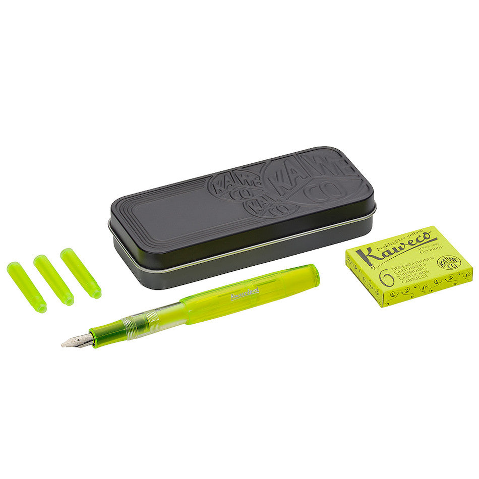 Kaweco Ice Sport Glow Highlighter Yellow - Fountain Pen