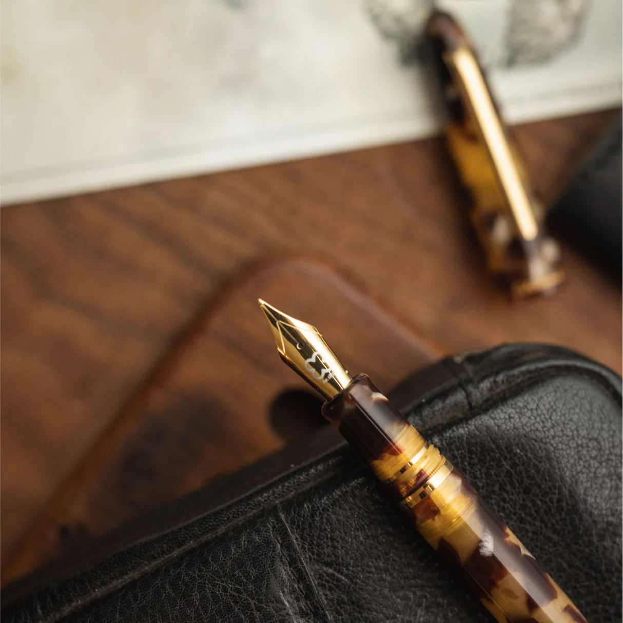Esterbrook Estie Tortoise with Gold Trim - Fountain Pen