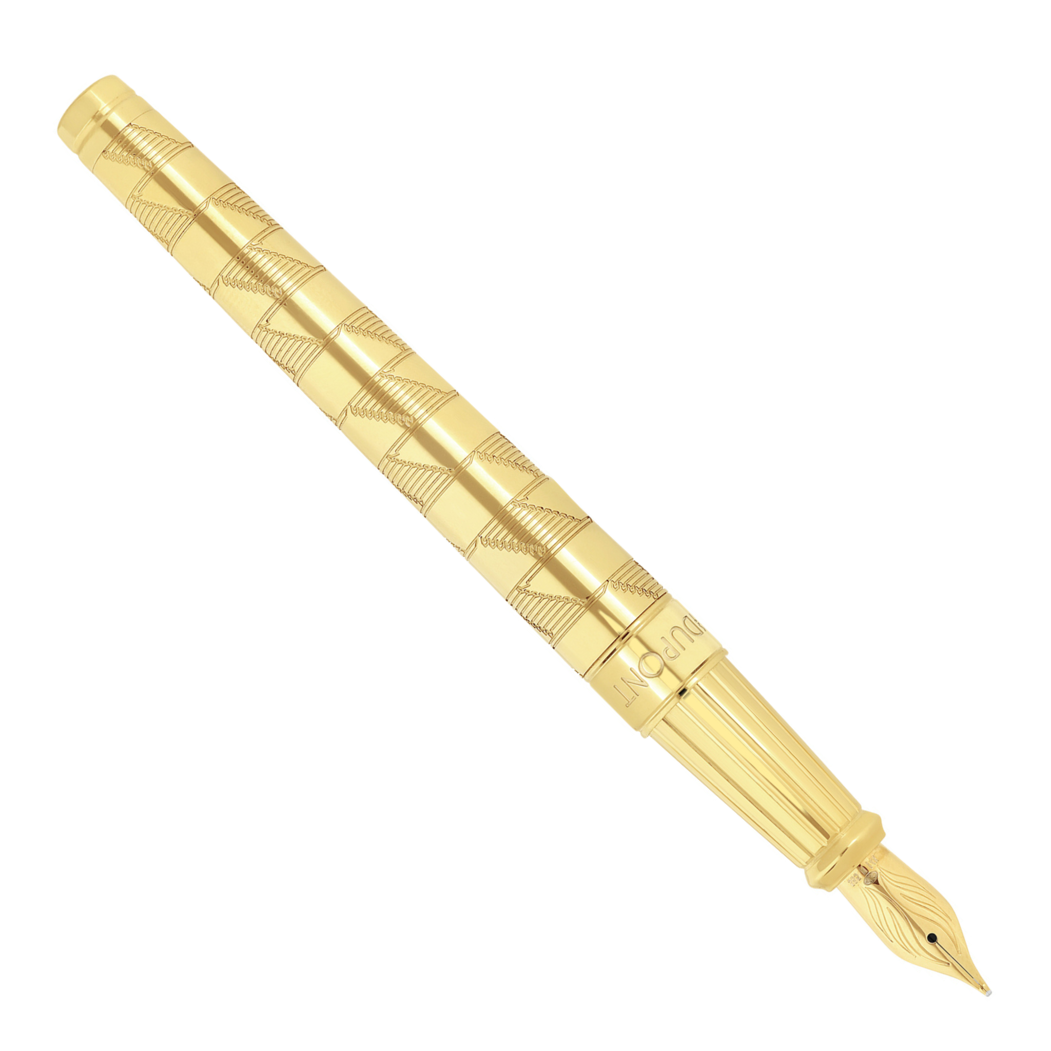 S.T. Dupont Monogram 1872 Eternity L Gold Fountain Pen