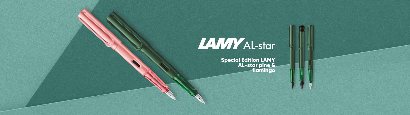 Lamy Al star Famingo & Pine Fountain Pen Collection