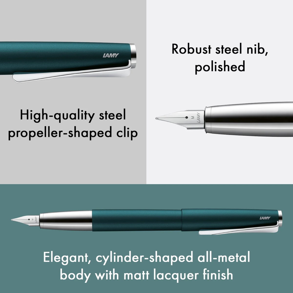 LAMY Studio Petrol Fountain Pen Collection