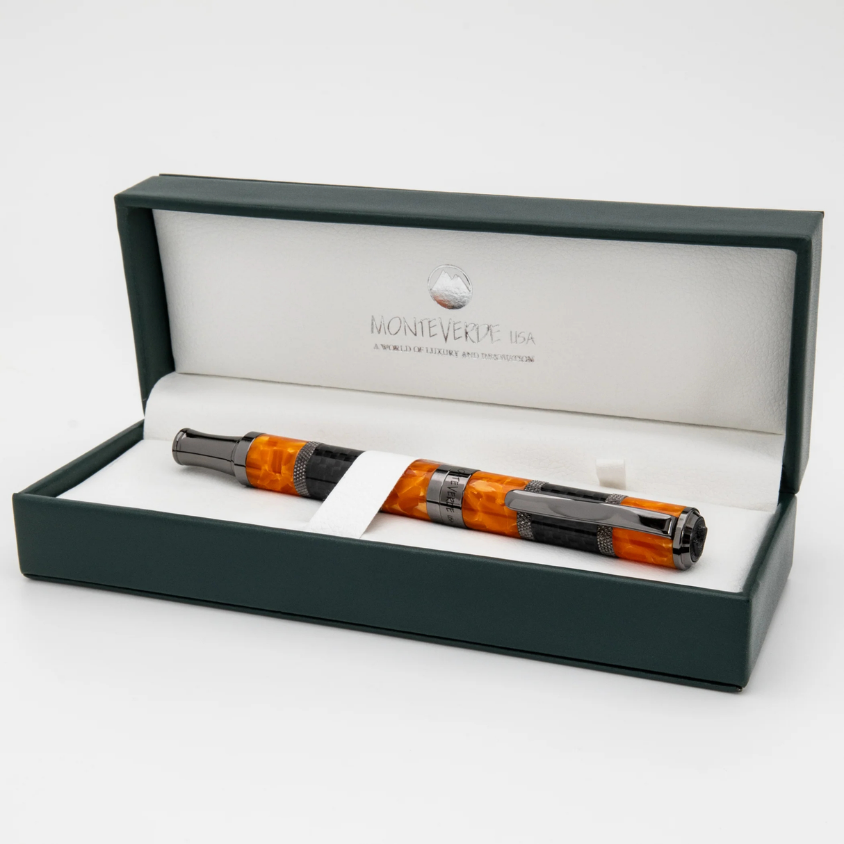 Monteverde USA Regatta Orange Carbon Rollerball Pen Collection