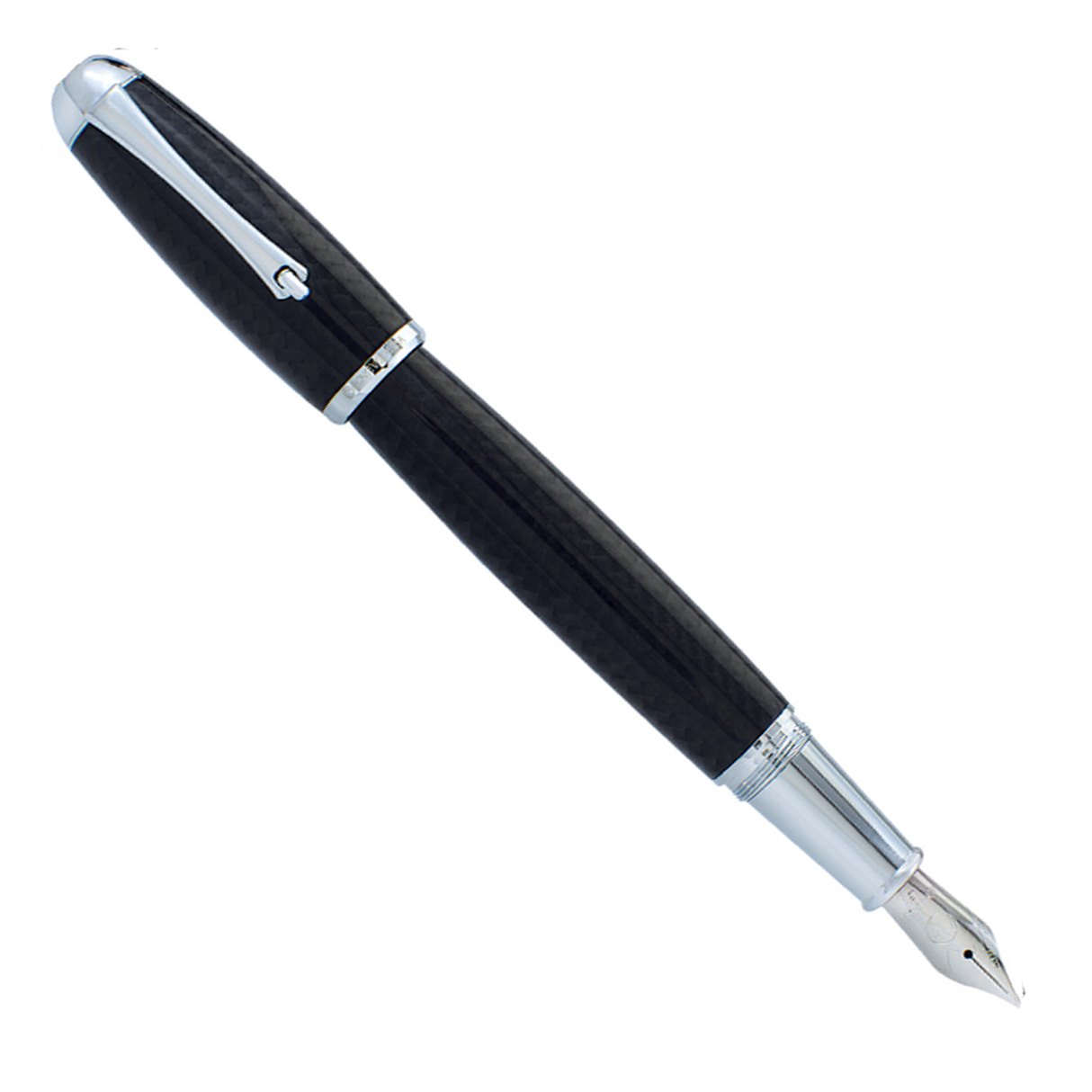 Monteverde Super Mega Carbon Fiber Chrome Trim - Fountain Pen
