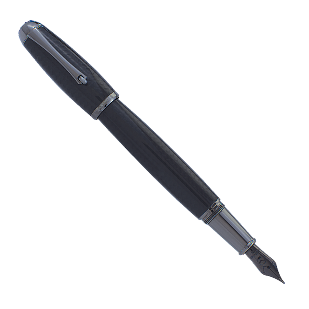 Monteverde Super Mega Carbon Fiber Gunmetal - Fountain Pen