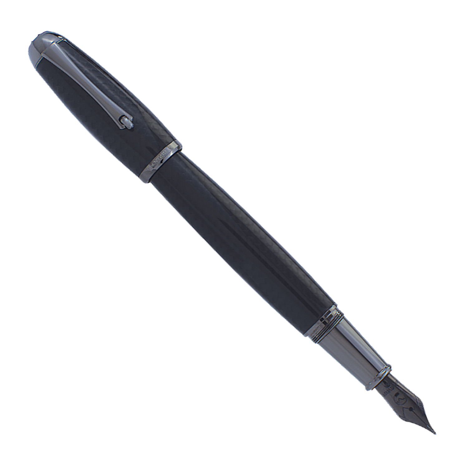 Monteverde Super Mega Carbon Fiber Gunmetal - Fountain Pen