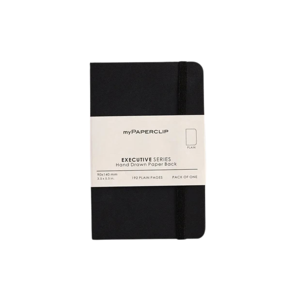 My Paperclip Executive Series Notebook (Soft Cover) - 90 x 140 mm Collection Plain Black