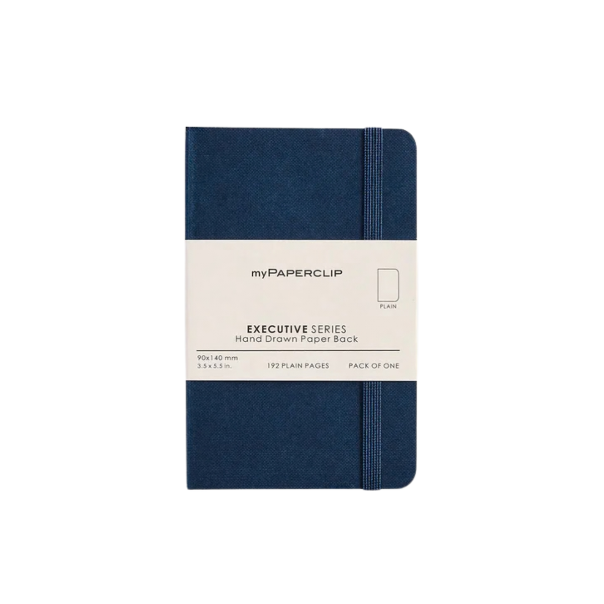My Paperclip Executive Series Notebook (Soft Cover) - 90 x 140 mm Collection Plain blue