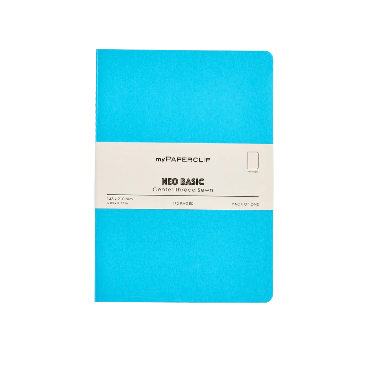 My Paperclip Neo Basic Center Thread Sewn Plain 148 x 210 mm Skyblue Collection